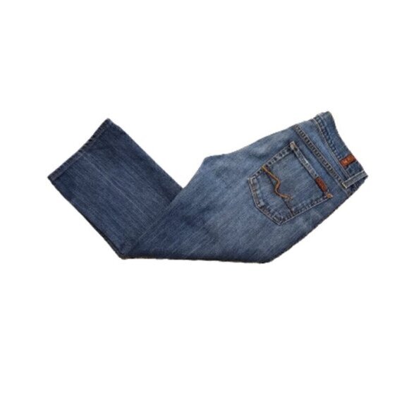 7 For All Mankind Mid-Rise Cropped Bootcut Jeans - Picture 5 of 7